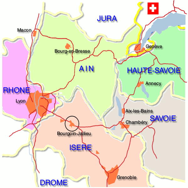 Carte Dpartements limitrophes